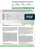 LHV Steuerberatung Steuerinformation Landwirtschaft Q1 2021