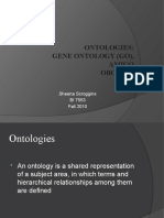 Ontologies: Gene Ontology (Go), Amigo, Obo-Edit: Sheena Scroggins BI 7553 Fall 2010