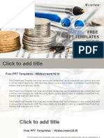 Coins With Financial Statement PowerPoint Templates Widescreen1