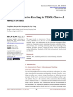 Teaching Intensive Reading in TESOL Class-A