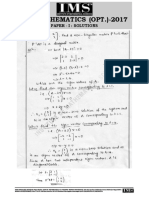 Ias Mathematics (Opt.) - 2017: Paper - I: Solutions