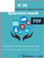 IC 38 Agent Exam General Insurance Questions PDF Ambitious Baba