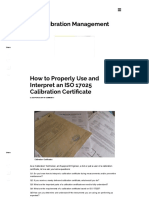 How to Properly Use and Interpret an ISO 17025 Calibration Certificate _ Calibration Awareness
