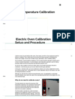 Electric Oven Calibration Setup and Procedure _ Calibration Awareness