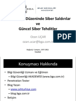 Siber Saldırılar Ve Sosyal Mühendislik