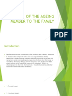 Impact of the Ageing Member to the Family