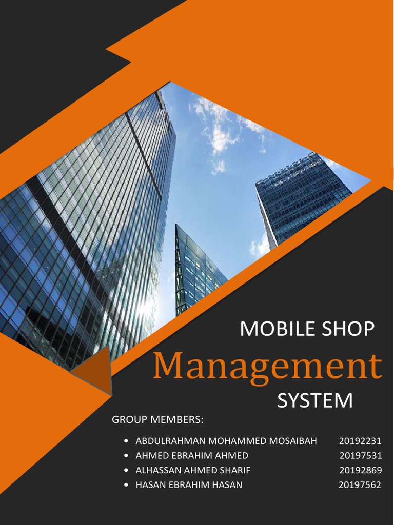 Mobile Shop Management System Final PDF Receipt Barcode