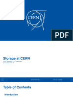 Hroussea Storage at CERN