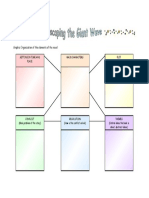 Graphic Organiser of Ideas For Escaping The Giant Wave