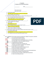 2 Quarter 2 Review Test in Values Education 4: Sad Face Sad Face