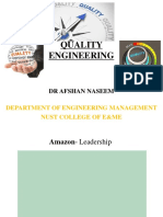 Quality Engineering: DR Afshan Naseem