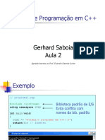 CursoC++Aula2 Gerhard Saboia