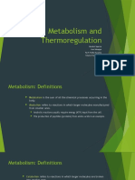 Metabolism and Thermoregulation