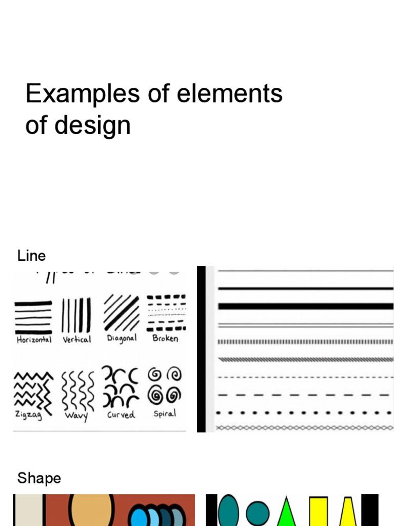 Examples of elements of design