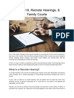 COVID-19, Remote Hearings, & Family Courts - Sima Najma