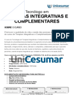 Terapias Integrativas e Complementares