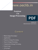 Image Processing Seminar by Odisha Electronics Control Library