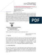 IDC 2016-0105 Yeraldine Chalarca Vs NUEVA EPS - No Suministro de Viáticos - Confirma Sancion