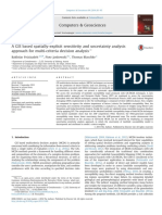 A GIS Based Spatially - Explicit Sensitivity and Uncertainty Analysis