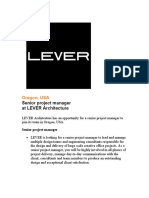 Oregon, USA: Senior Project Manager at LEVER Architecture