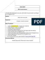 Task Sheet Title: Edit A Course Section Performance Objective