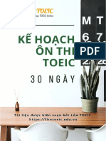 Kế Hoạch 30 Ngày Ôn Toeic