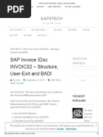 INVOIC02 IDoc Structure and Usage | PDF | Xml Schema | Invoice