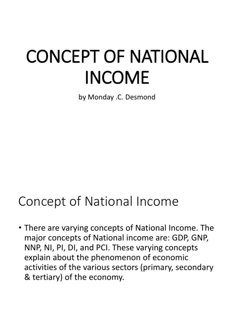 EXPLAIN THE CONCEPT OF NATIONAL INCOME PDF intelligence overview