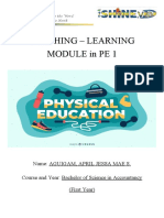 Teaching - Learning Module in Pe 1