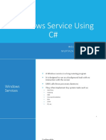 Windows Service Using C#: Week 04 Lecture 1 - 2 Murtaza Munawar Fazal