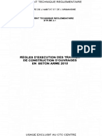 DTR BE 2 1 Regle d Execution Des Ouvrages en BA 2010 PDF