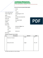 Format CV Database PSDM Ilmiki