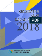 Kecamatan Alas Dalam Angka 2018