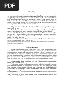 Explanation Text: Solar Eclipse