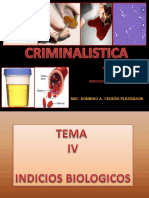 Tema IV. PDF. Criminalistica. Laminas Indicios Biologicos.