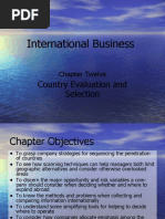 International Business: Country Evaluation and Selection