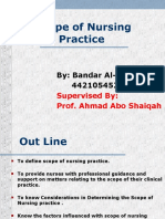 Scope of Nursing Practice 2