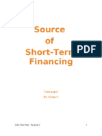 Short Term Financing