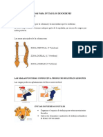 Posturas saludables para prevenir dolores