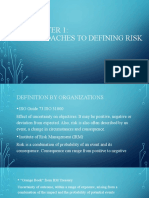 Approaches To Defining Risk