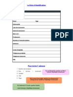 La Fiche D'identification