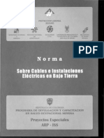 Norma Sobre Cables e Instalaciones Eléctricas en Bajo Tierra (1994-1995)