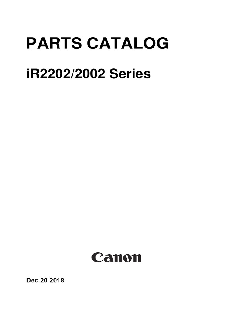 1144 IR2202 2002 Series PartsCatalog E | PDF | Manufactured Goods.