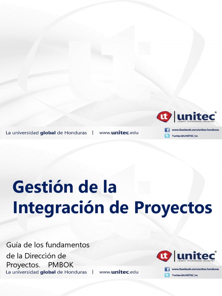 PRESENTACION - Capítulos 1-3 - PMBOK - GESTION DE LA INTEGRACION DE ...
