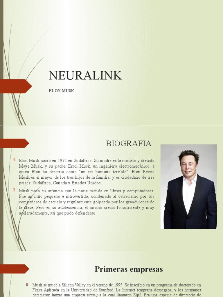 Biografía de Elon Musk y Neuralink | PDF | Elon Musk | Science