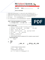 Class 7 Maths Exam Dec 2019