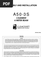 Cushcraft A50-A3 6m Beam Manual