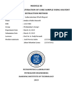 Determine Fluid Saturation of Core Sample Using Solvent Extraction Method