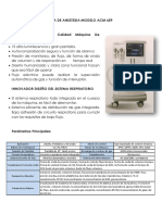 Ficha Tecnica Maquina de Anestesia Modelo Acm 659