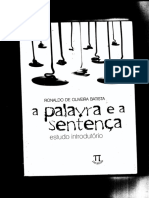 BATISTA - 2011 - A Palavra e A Sentença - Estudo Introdutório